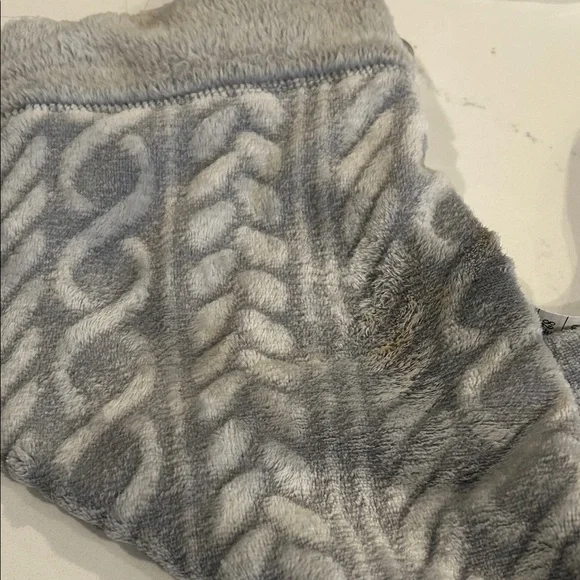 Croft & Barrow Gray Textured Soft Robe Size L - Picture 3 of 7